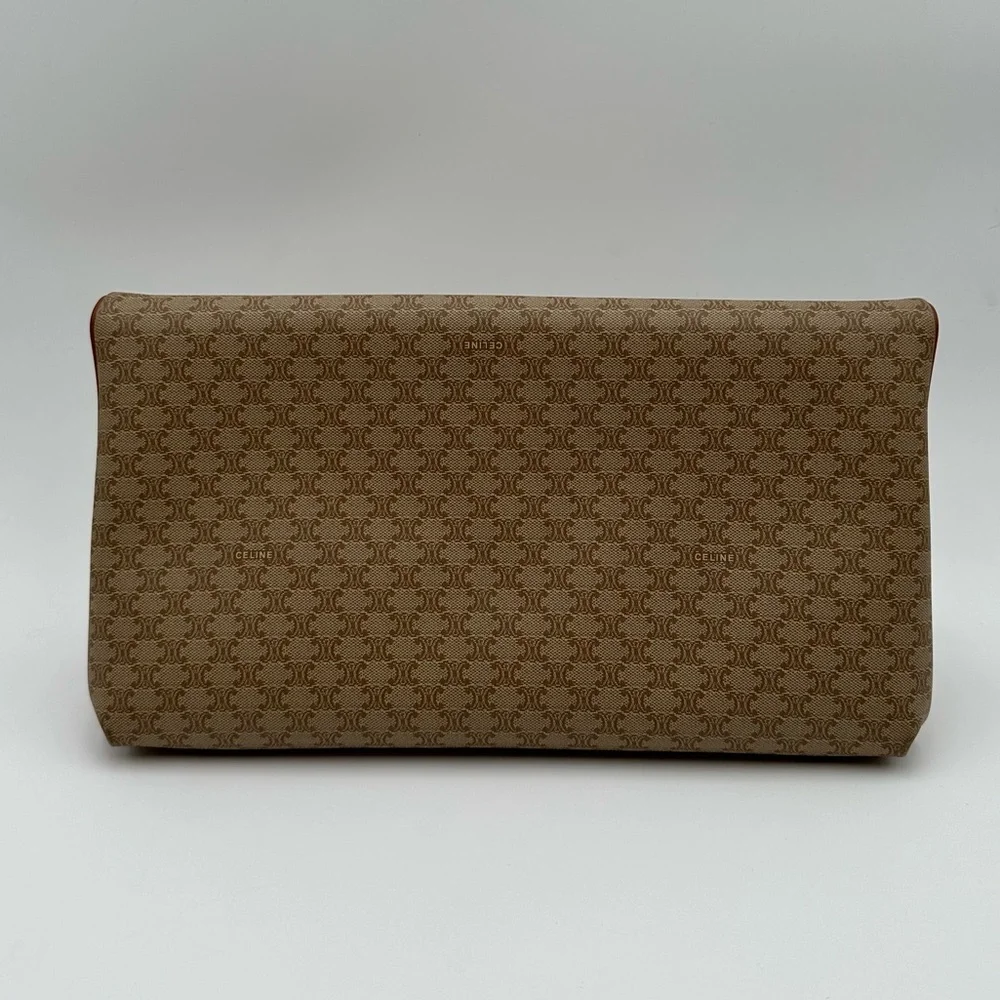 Authentic Vintage Celine Macadam Triomphe Leather Clutch Bag - Picture 4 of 17